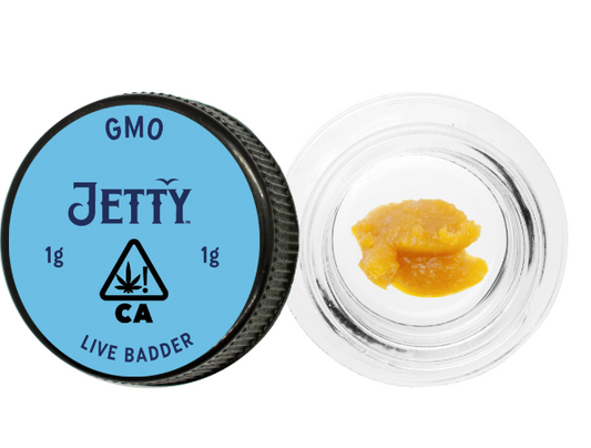 GMO Live Badder-Jetty Extracts-1g-Indica Dom Hybrid