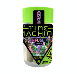 Time Machine- Granddaddy Purp Indica Infused Prerolls 5 pack (2.5g)